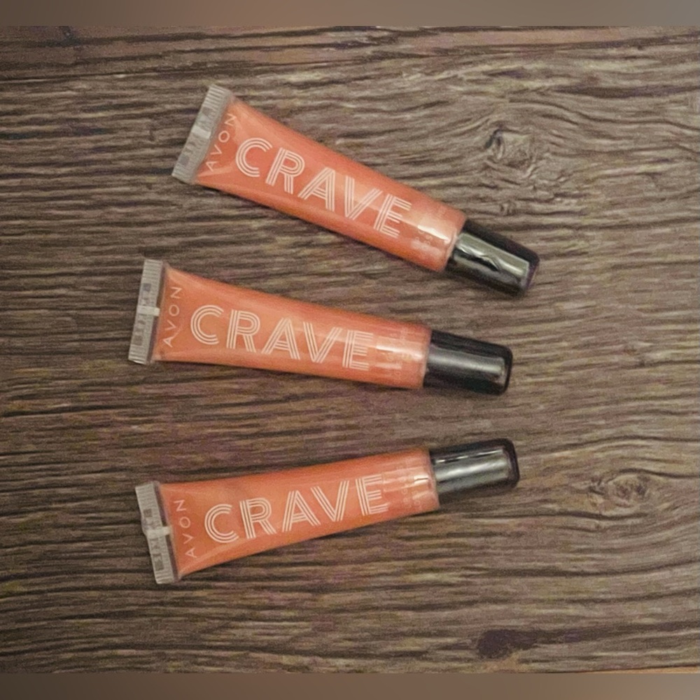 Set of 3 AVON CRAVE LIP GLOSS Citrus Sangria New/Sealed